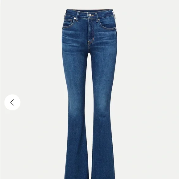 EUC Veronica Beard Blue Flare Wide Leg Jeans 26 - Picture 3 of 7